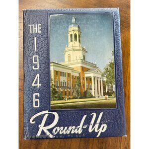 Vintage 1946 Baylor Bears The Round-Up Yearbook Annual Waco Texas University Boo